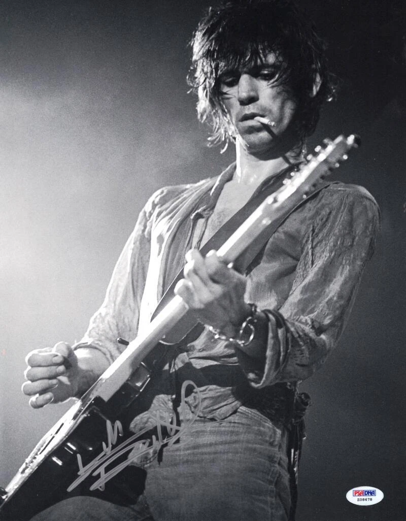 Keith Richards The Rolling Stones Signed Autograph 11x14 Photo w/ PSA COA