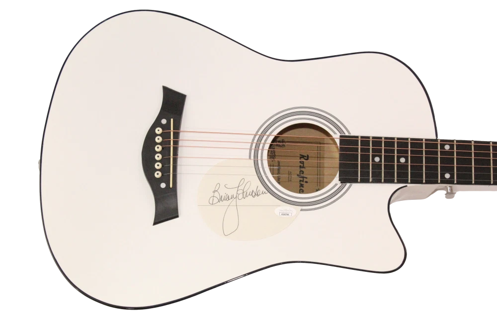 Brian Johnson AC/DC Signed Autograph Acoustic Guitar - High Voltage w/ JSA COA

