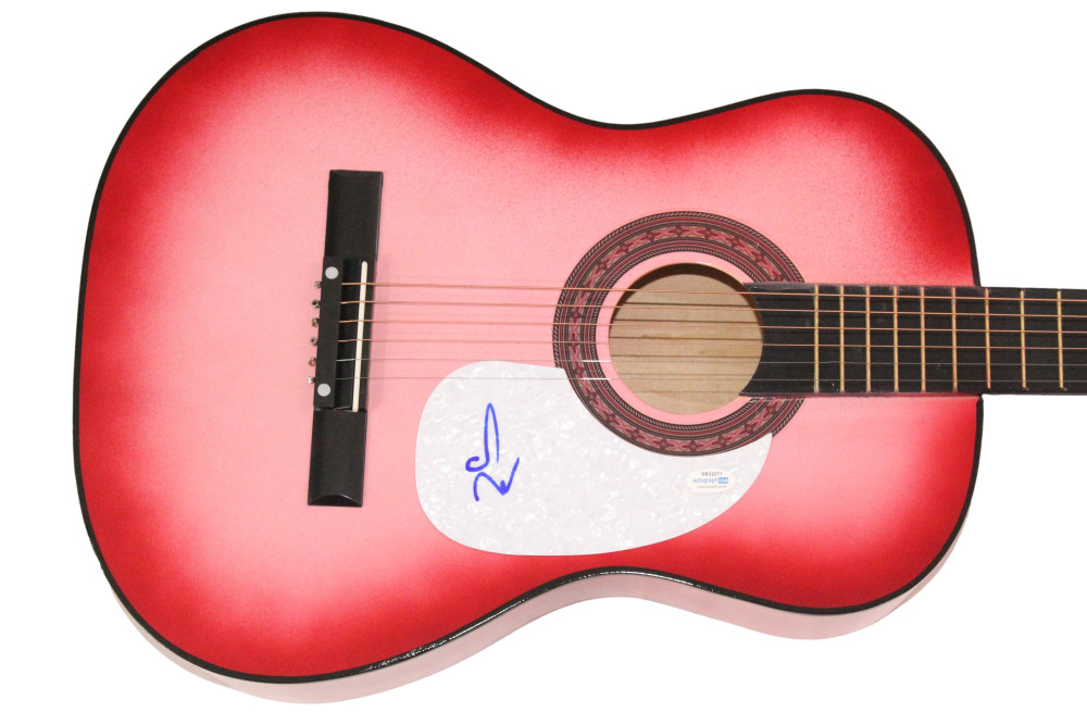 SZA Solana Rowe Signed Autograph Pink Acoustic Guitar - Ctrl SOS w/ ACOA COA
