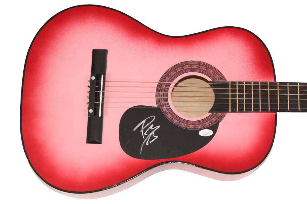 Post Malone Signed Autograph Pink Acoustic Guitar - Stoney Austin w/ JSA COA
