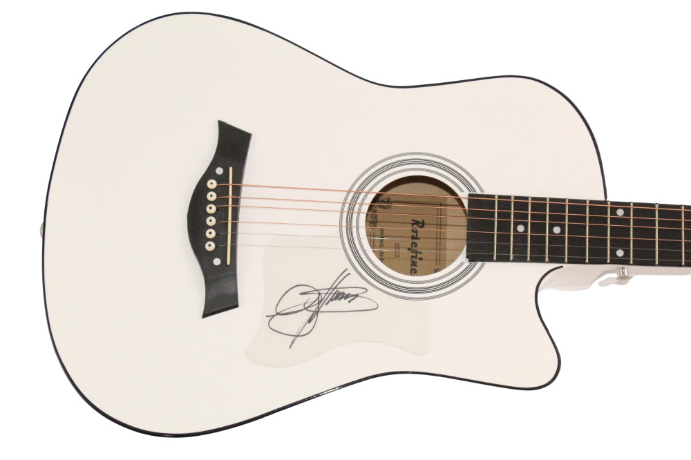 Gene Simmons KISS Signed Autograph Acoustic Guitar - Love Gun w/ JSA COA

