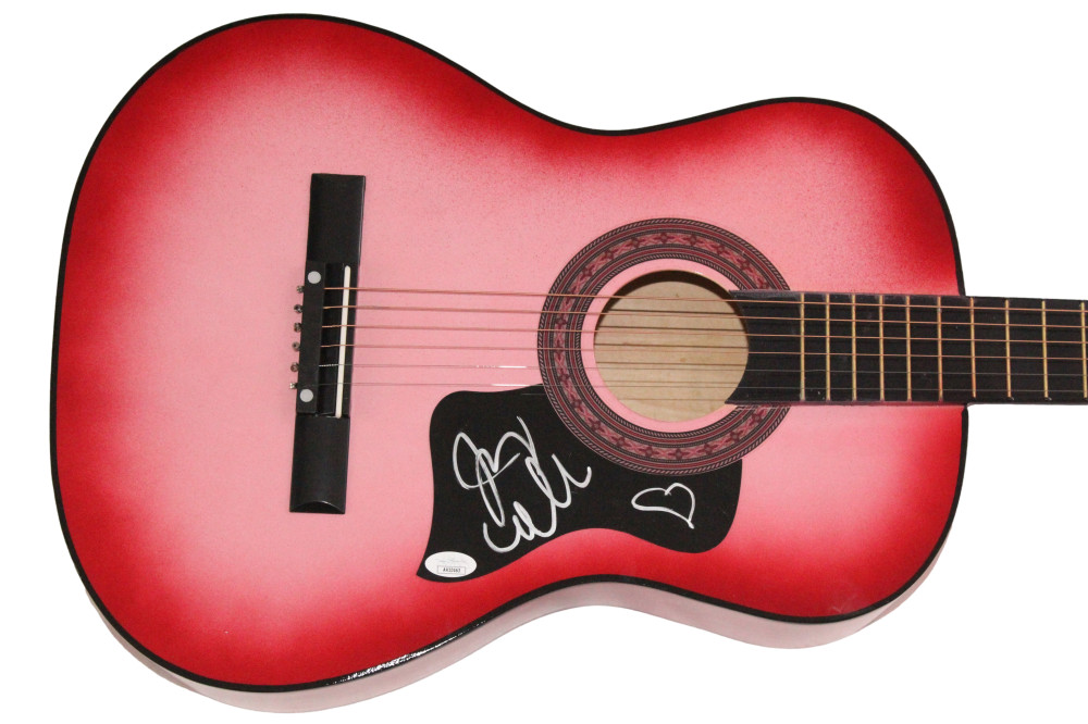 Judy Collins Signed Autograph Pink Acoustic Guitar - Wildflowers w/ JSA COA
