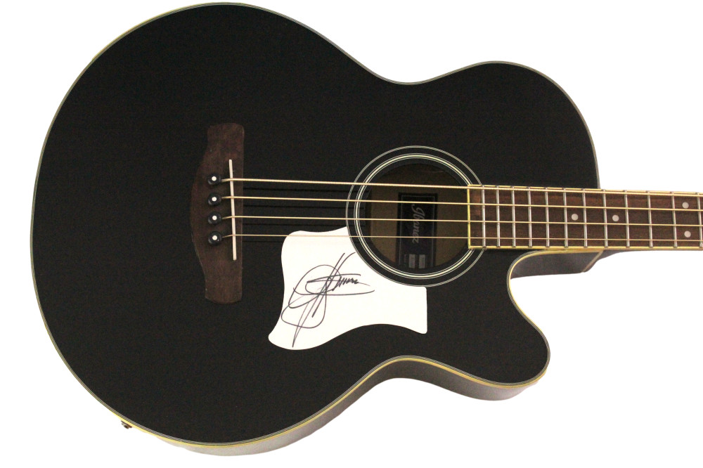 Gene Simmons KISS Signed Autograph Ibanaz Acoustic Bass Guitar w/ JSA COA
