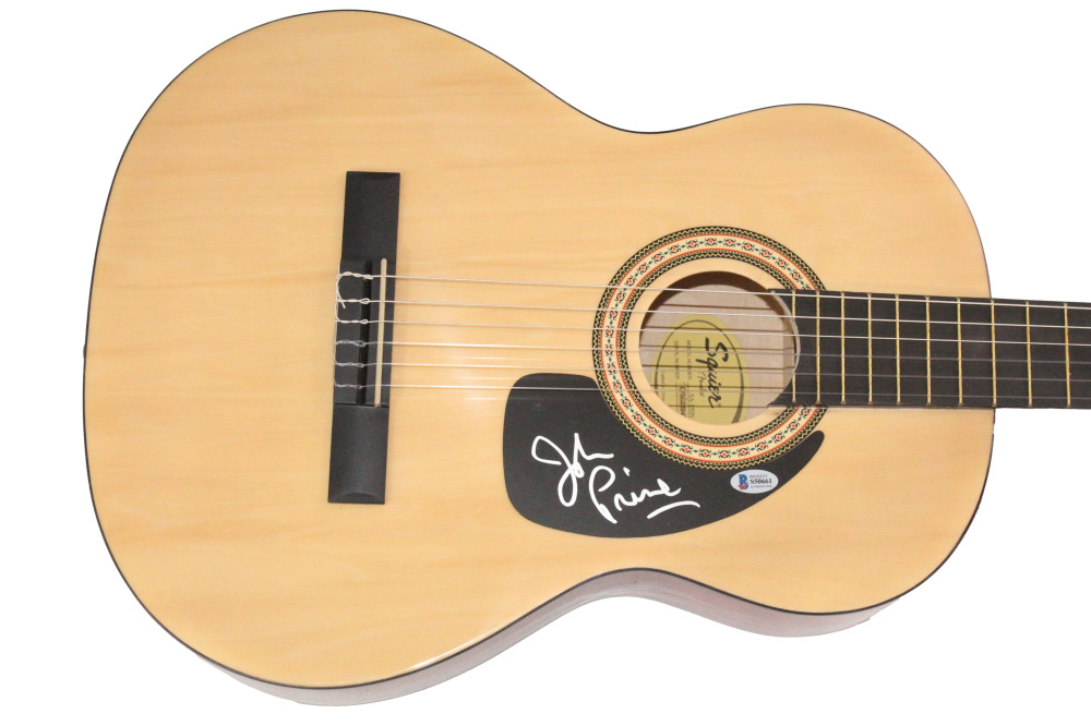 John Prine Signed Autograph Full Size Fender Acoustic Guitar w/ Beckett COA
