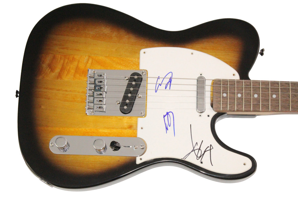 Slipknot Band x3 Signed Autograph Fender Telecaster Guitar - Corey Taylor +2 JSA
