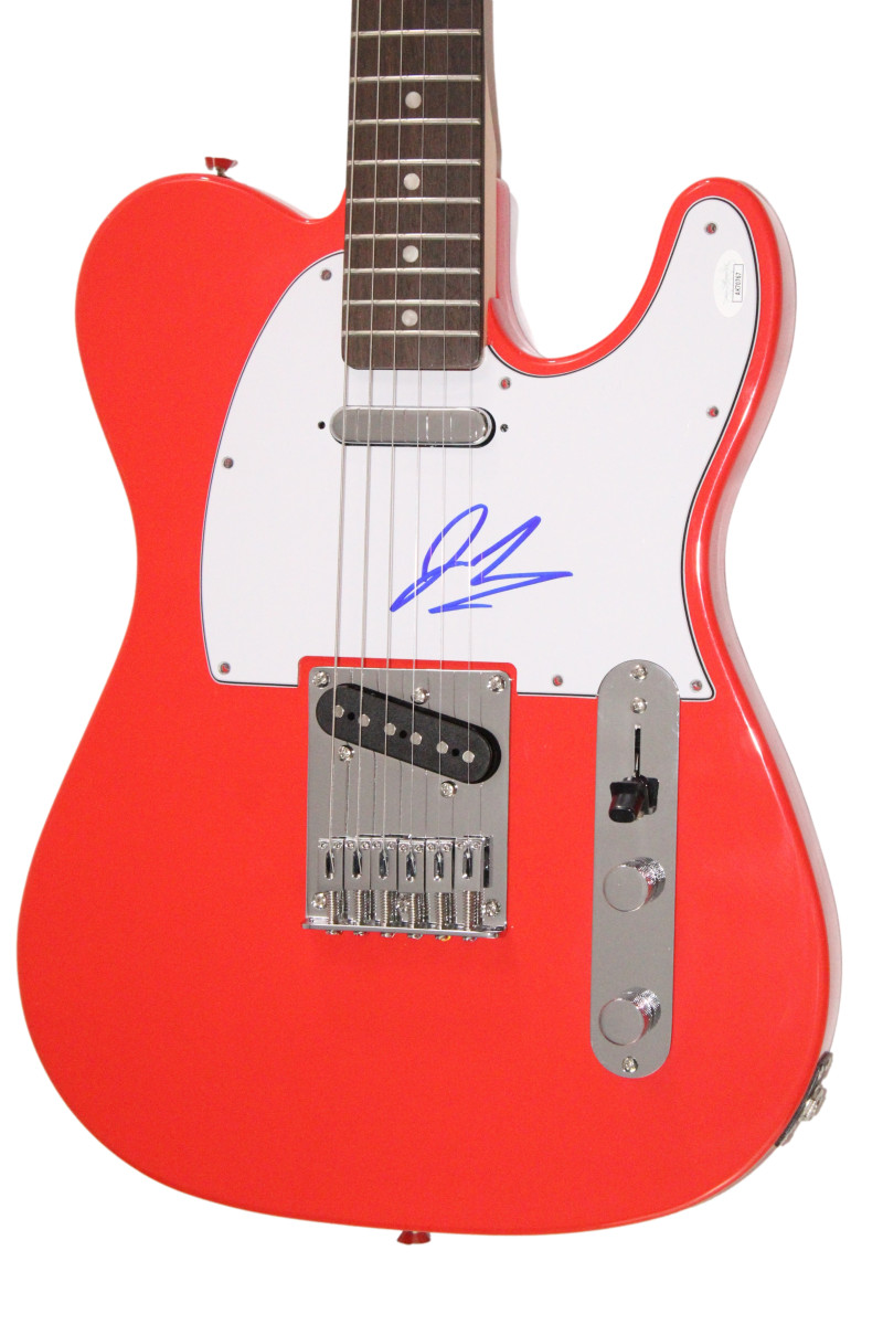John Rzeznik Goo Goo Dolls Signed Autograph Red Fender Telecaster Guitar JSA COA
