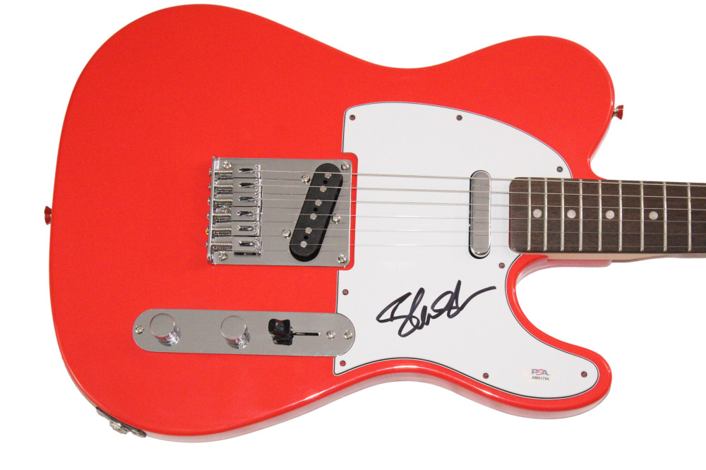 Slash Guns N Roses Signed Autograph Red Fender Telecaster Guitar w/ PSA COA
