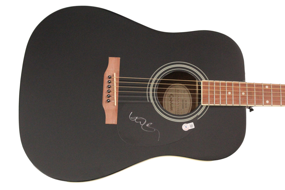 Willie Nelson Signed Autograph Gibson Epiphone Guitar Red Headed Stranger w/ BAS
