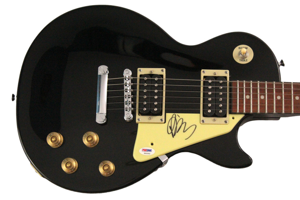 Paul Banks Interpol Signed Autograph Gibson Epiphone Les Paul Guitar PSA COA
