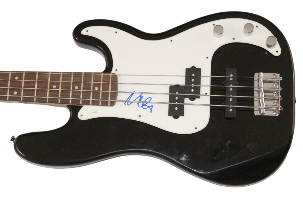 Nate Mendel Foo Fighters Signed Autograph Fender Electric Bass Guitar w/ JSA COA