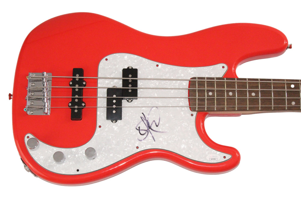 Stefan Lessard Dave Matthews Band Signed Autograph Fender Electric Bass Guitar C