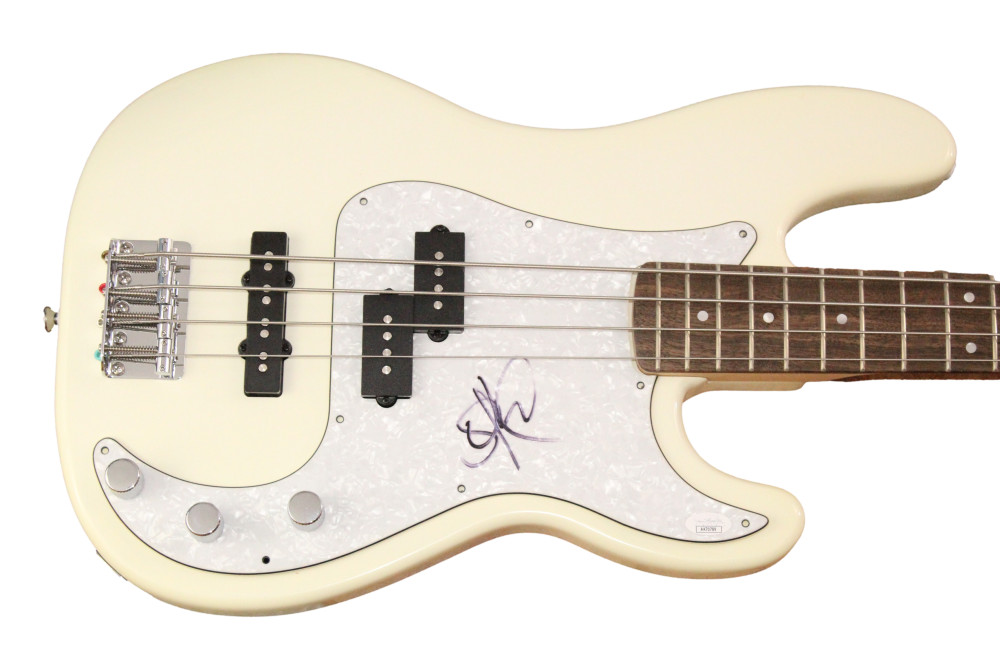 Stefan Lessard Dave Matthews Band Signed Autograph W Fender Electric Bass Guitar