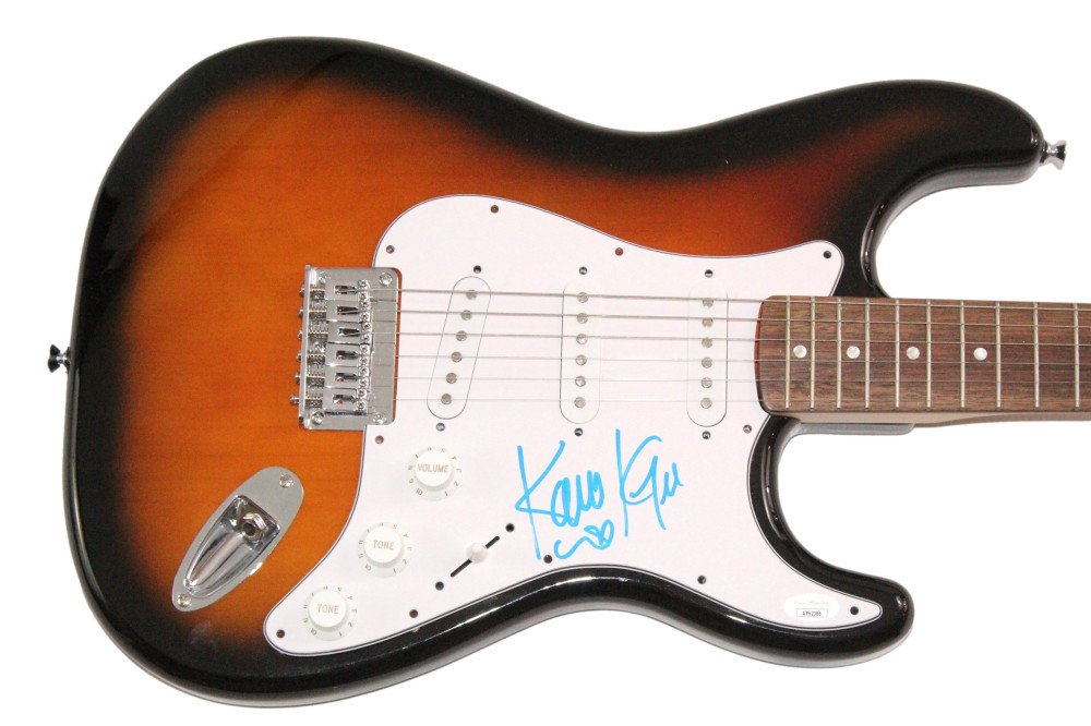 Karol G Signed Autograph Fender Electric Guitar - Very Sexy Singer w/ JSA COA