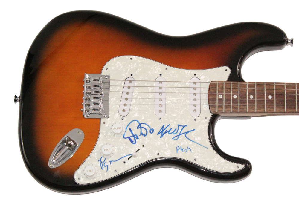 Trey Anastasio Mike Gordon & Page Signed Autograph Fender Guitar - Phish JSA COA