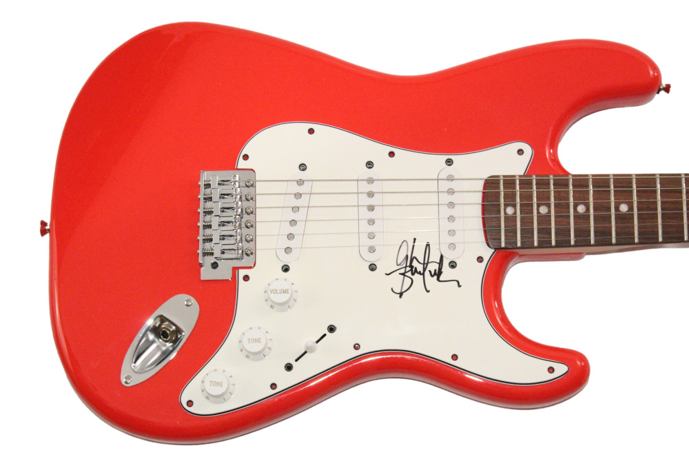 Geezer Butler Black Sabbath Signed Autograph Red Fender Electric Guitar JSA COA
