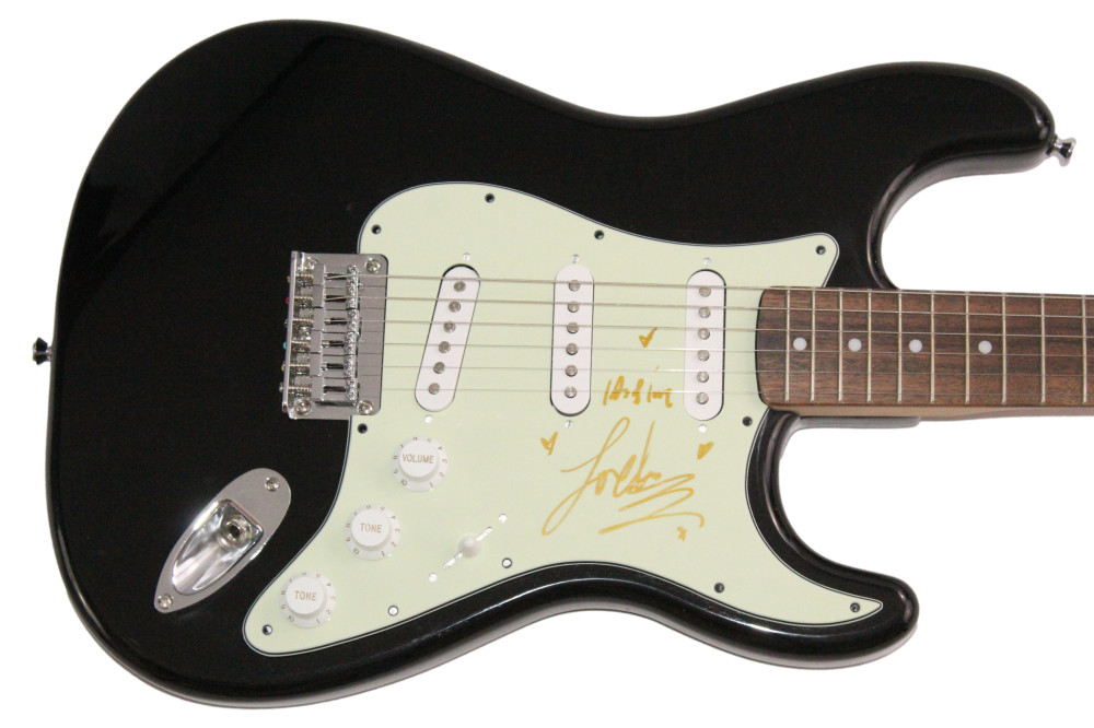 Lorde Signed Autograph Fender Electric Guitar Pure Heroine Melodrama JSA COA