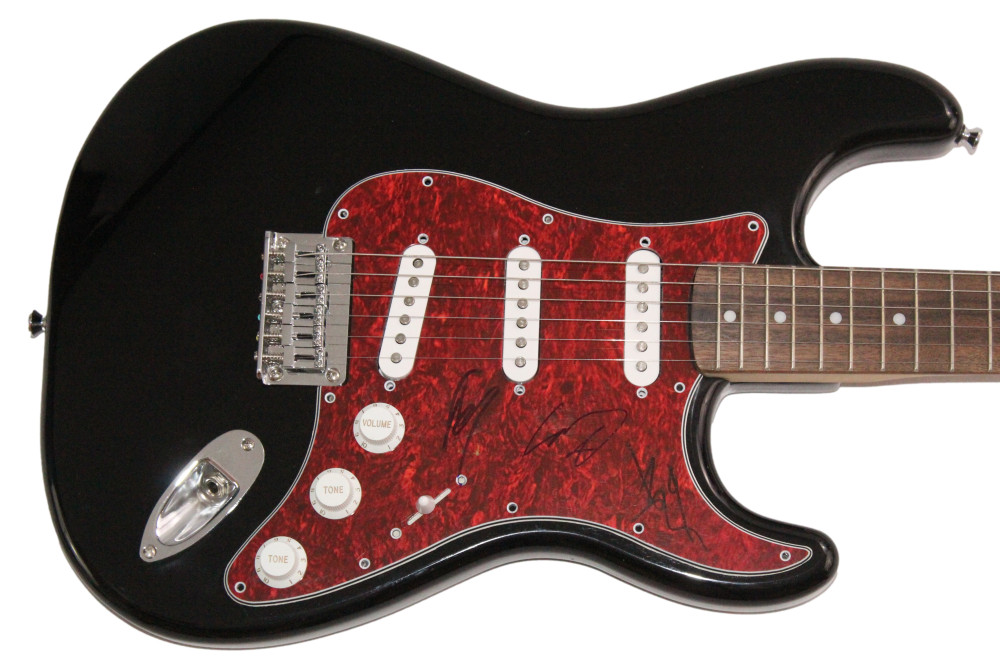 Slipknot Band Signed Autograph Fender Guitar - Corey Taylor Jim Root Mick JSA