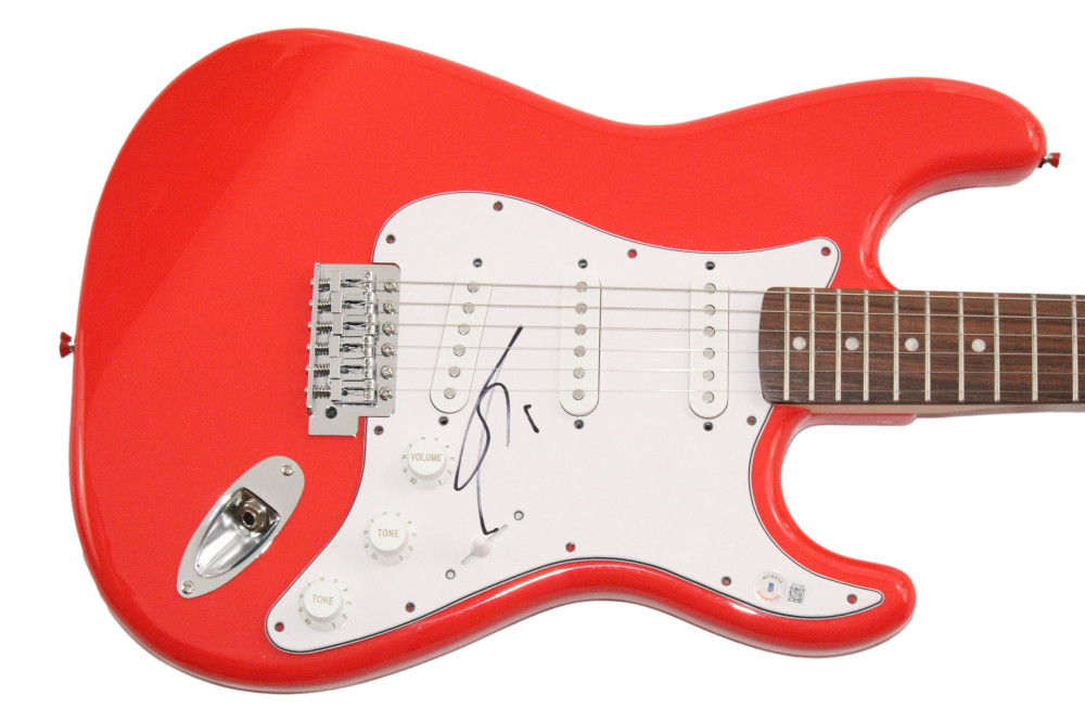 Shania Twain Signed Autograph Red Fender Electric Guitar w/ Beckett COA