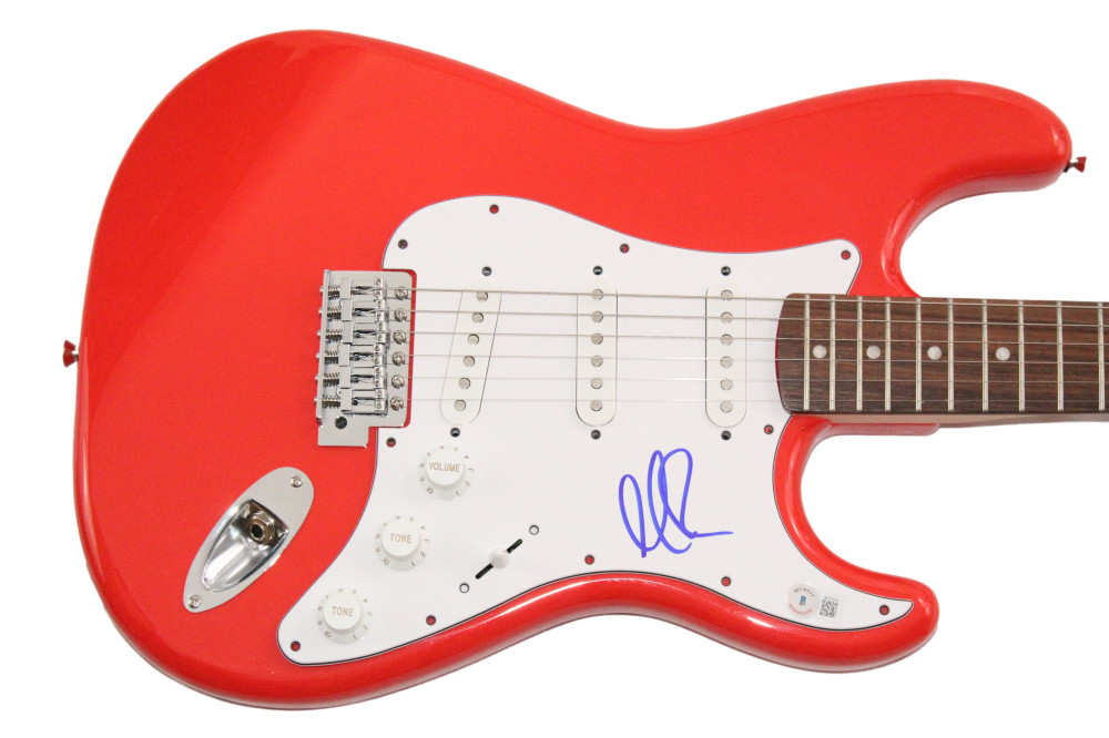 Marc Roberge OAR O.A.R. Signed Autograph Red Fender Electric Guitar Beckett COA