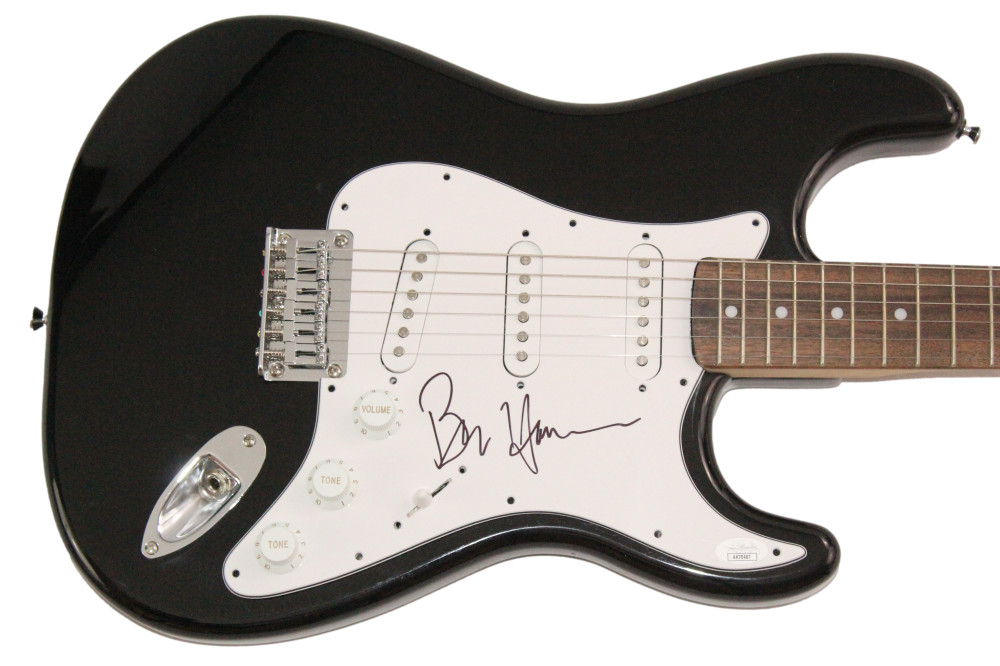 Ben Harper Signed Autograph Full Size Black Fender Electric Guitar w/ JSA COA