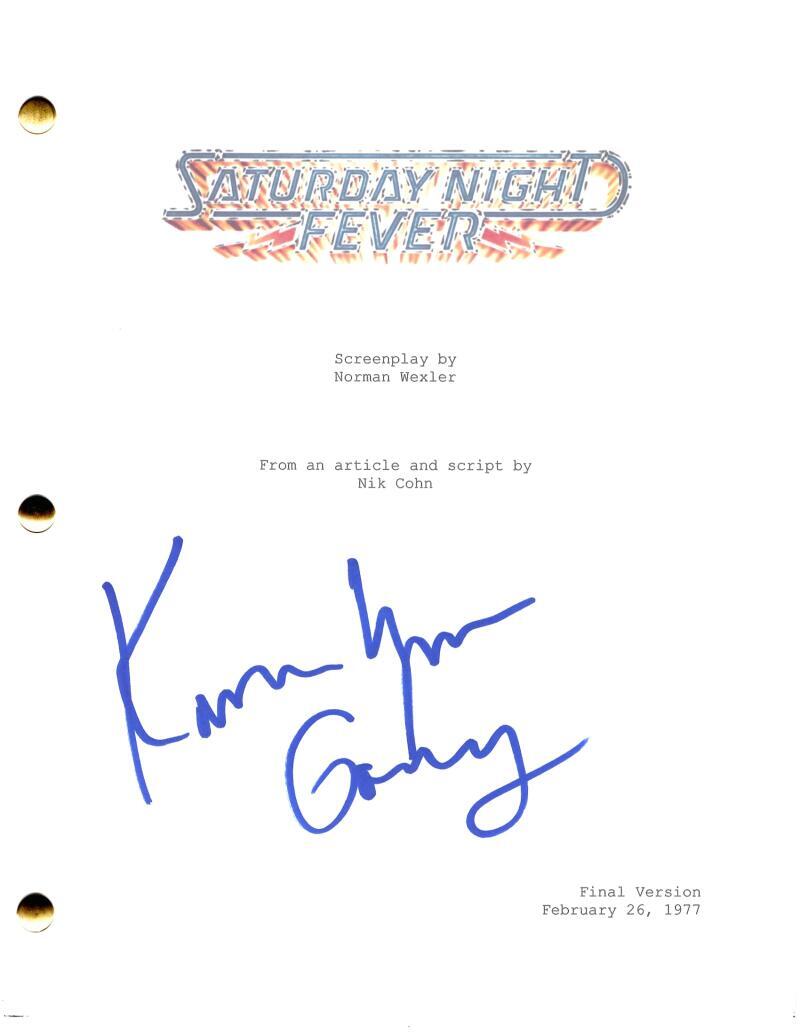 Karen Lynn Gorney Signed Autograph Saturday Night Fever Movie Script Screenplay