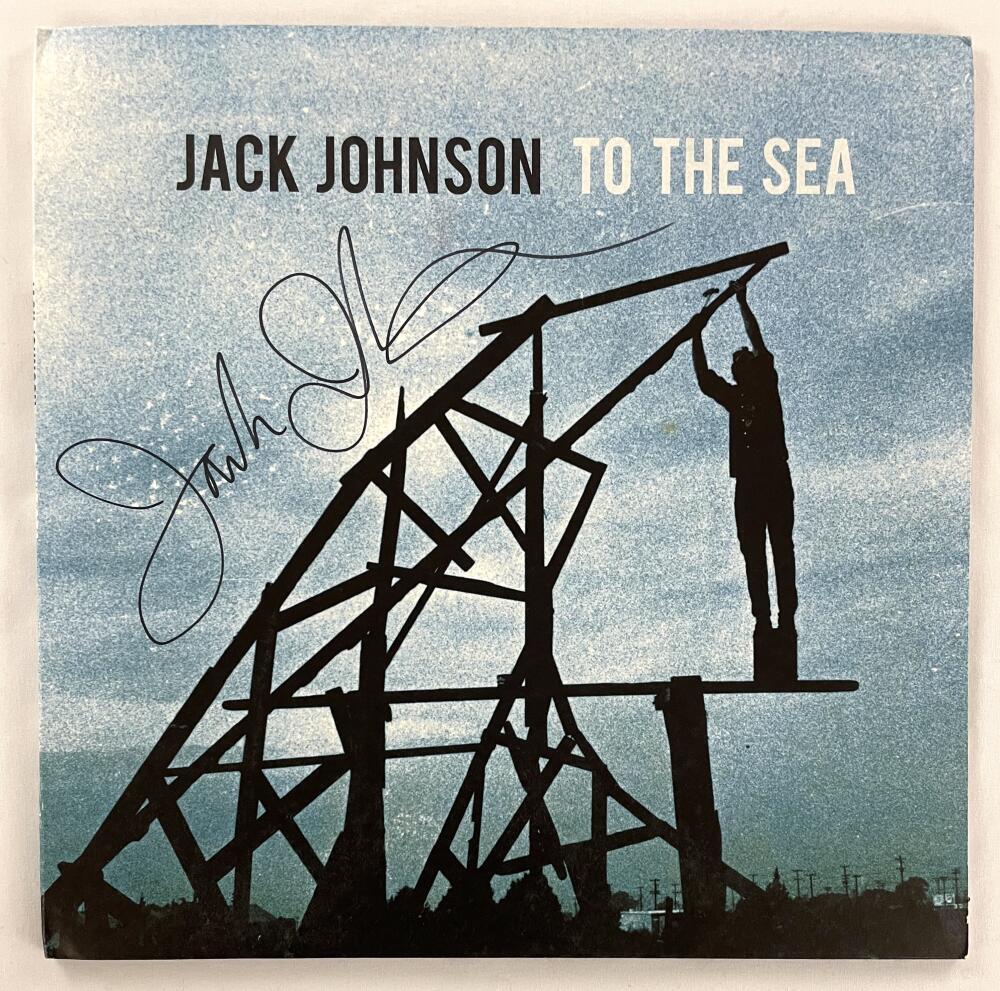 Jack Johnson Signed Autograph Album Vinyl Record - To The Sea w/ JSA COA