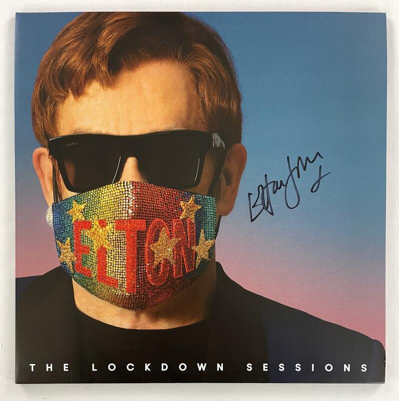 Elton John Signed Autograph Album Vinyl Record The Lockdown Sessions w/ JSA COA