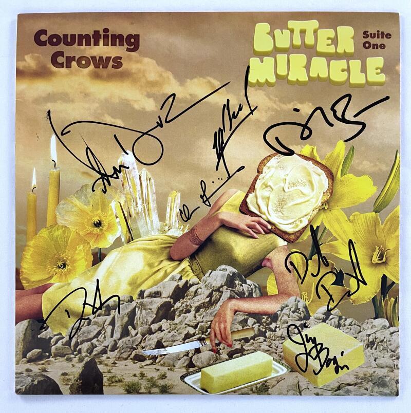 Counting Crows Signed Autograph Album Record - Butter Miracle Suite One JSA COA