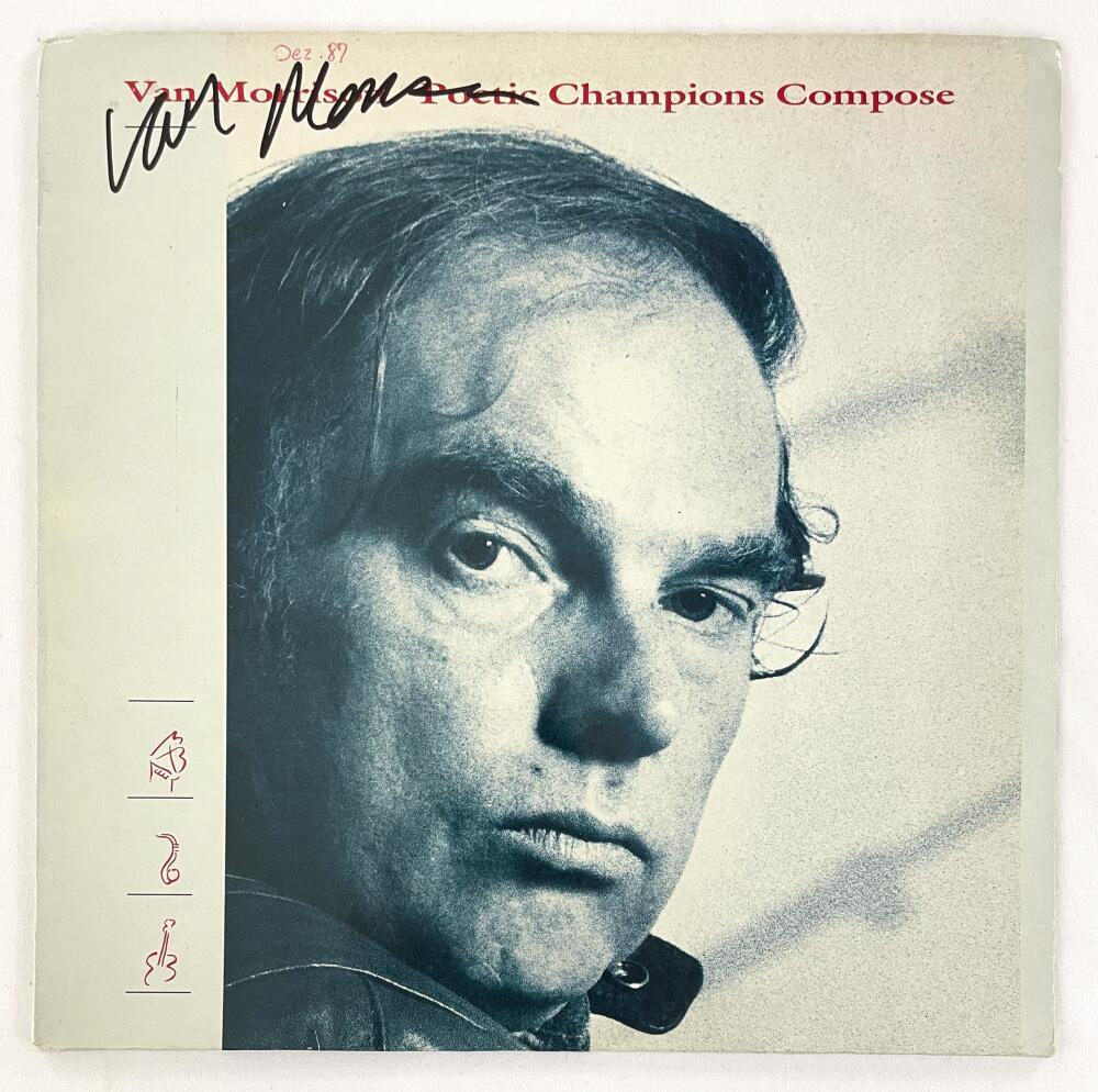 Van Morrison Signed Autograph Album Vinyl Record LP Poetic Champions Compose BAS