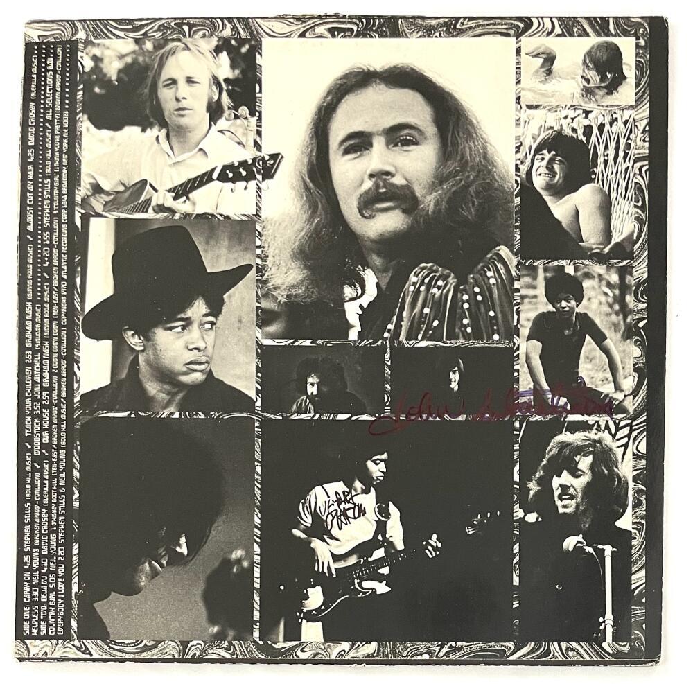 Jerry Garcia +1 Grateful Dead Signed Autograph Album Record Sleeve w/ JSA COA