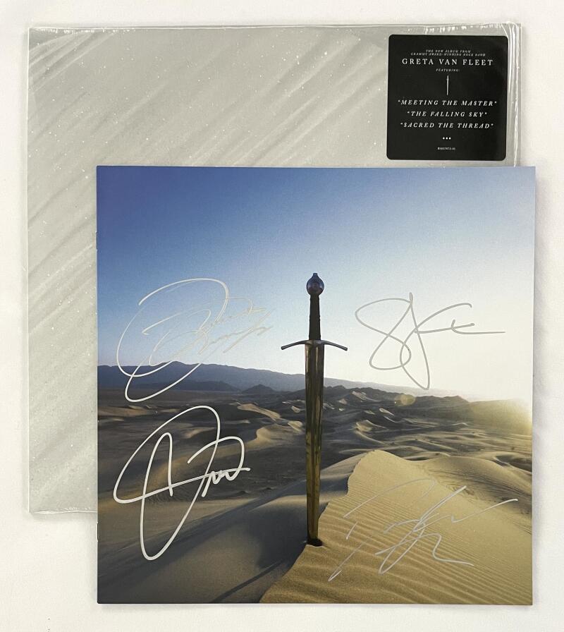 Greta Van Fleet Band Signed Autograph 12x12 Starcatcher Album Booklet w/ JSA COA