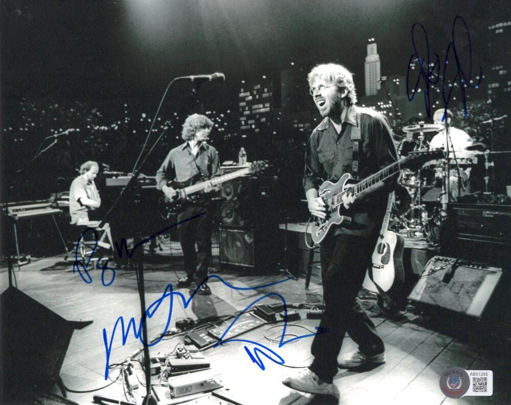 Phish Full Band Complete Signed Autograph 8x10 Photo Trey Page Jon Mike Beckett