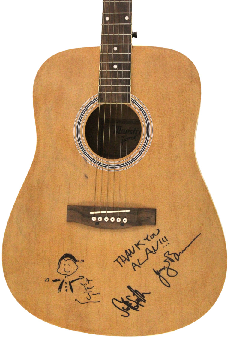 Neutral Milk Hotel Band Signed Autograph Acoustic Guitar Julian Scott Jeremy JSA
