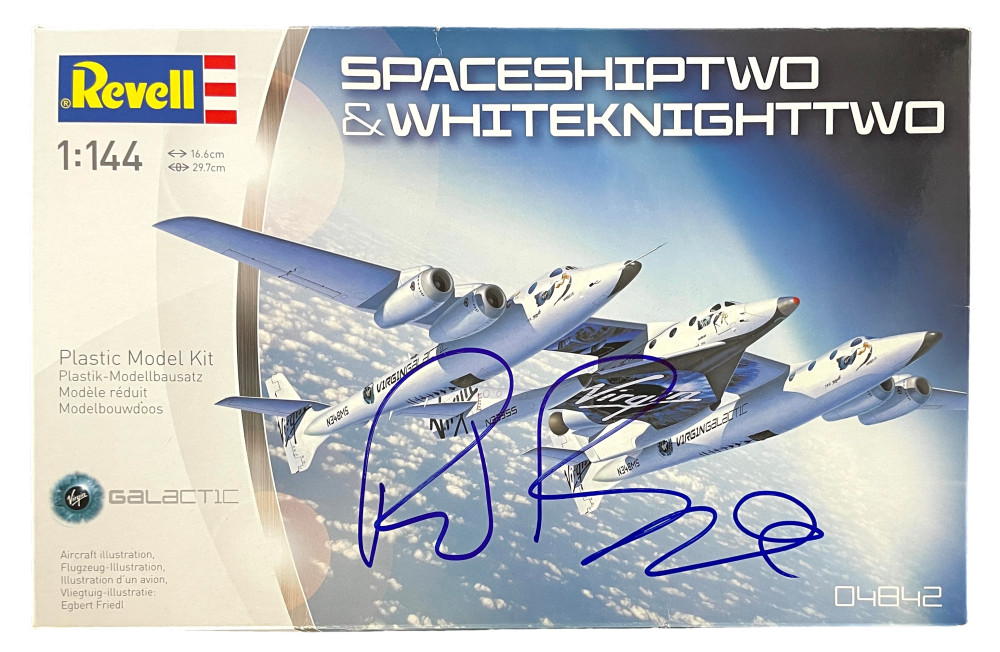 Richard Branson Signed Autograph Virgin Galactic SpaceShipTwo Model Kit Beckett