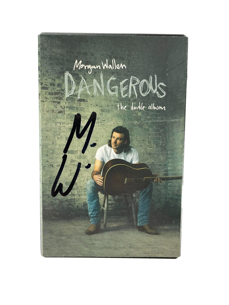 Morgan Wallen Signed Autograph Dangerous The Double Album Cassette Tape JSA COA