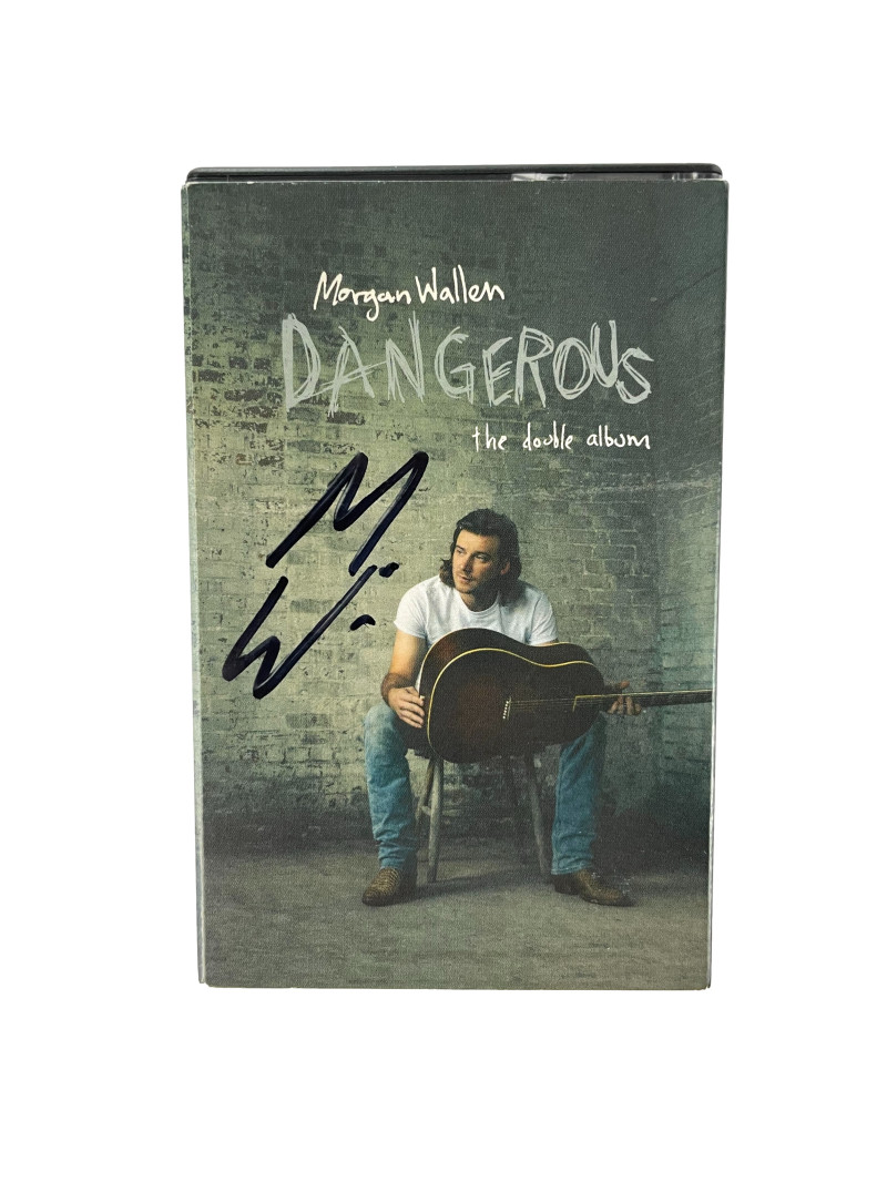 Morgan Wallen Signed Autograph Dangerous The Double Album Cassette - JSA COA
