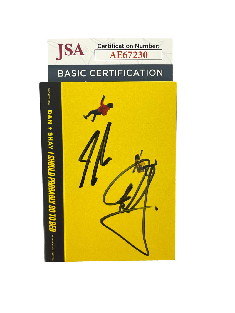 Dan + Shay Signed Autograph I Should Probably Go To Bed Cassette Tape JSA COA