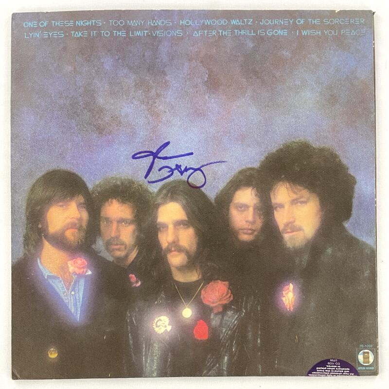 Glenn Frey Eagles Signed Autograph Album Vinyl Record LP One of These Nights JSA