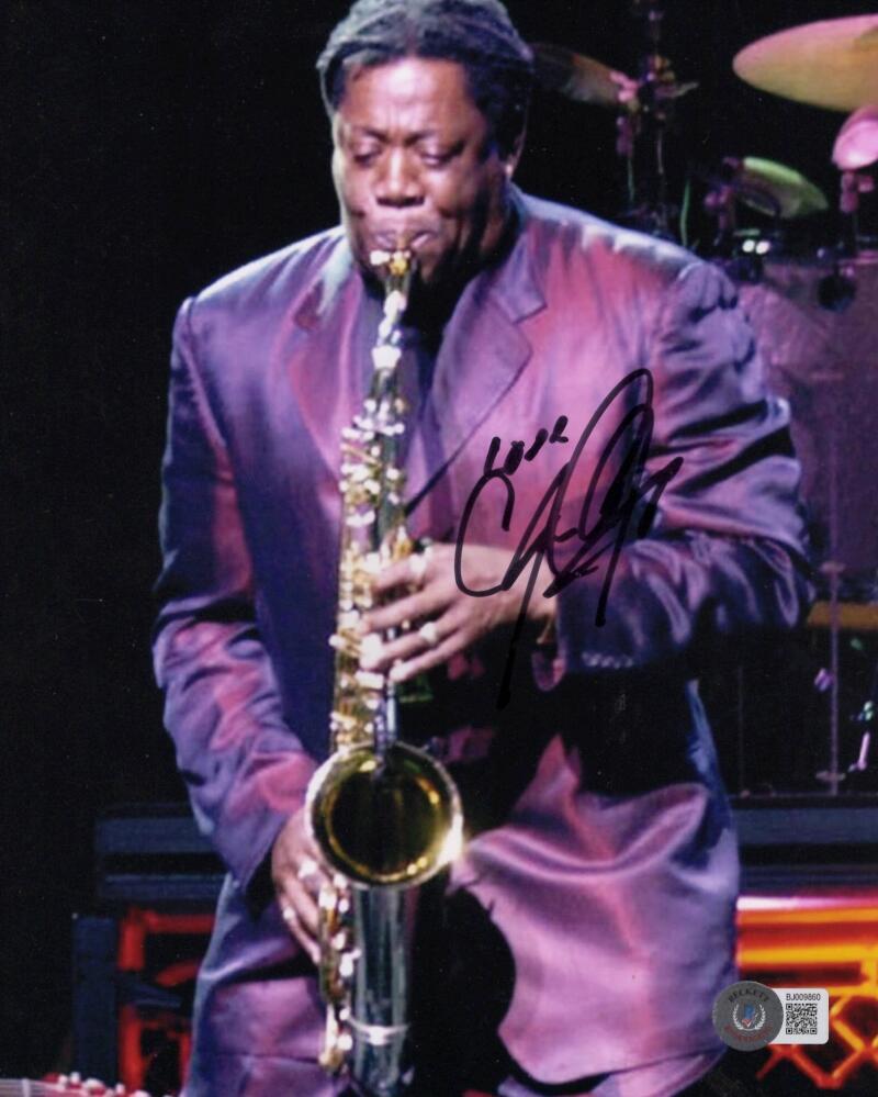 Clarence Clemons Signed Autograph 8x10 Photo Bruce Springsteen E Street Band BAS