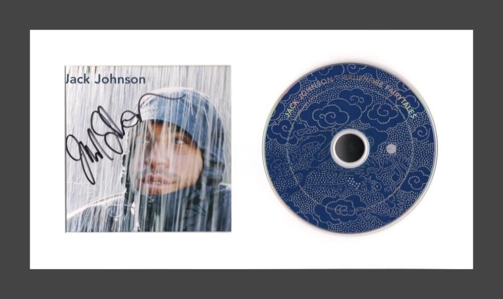 Jack Johnson Signed Autograph Brushfire Fairytales Framed CD Display w/ Beckett