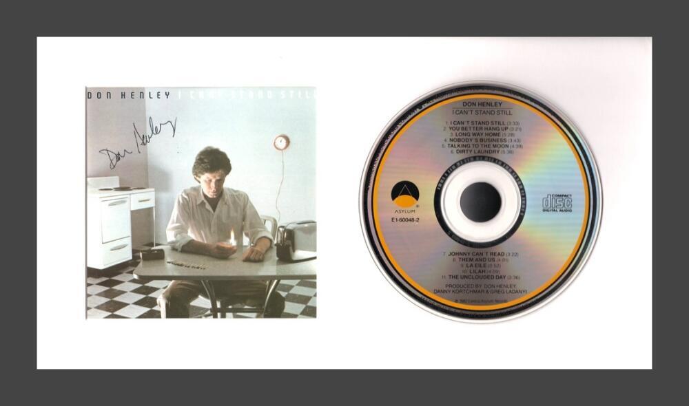 Don Henley Eagles Signed Autograph I Can't Stand Still Framed CD Display JSA COA