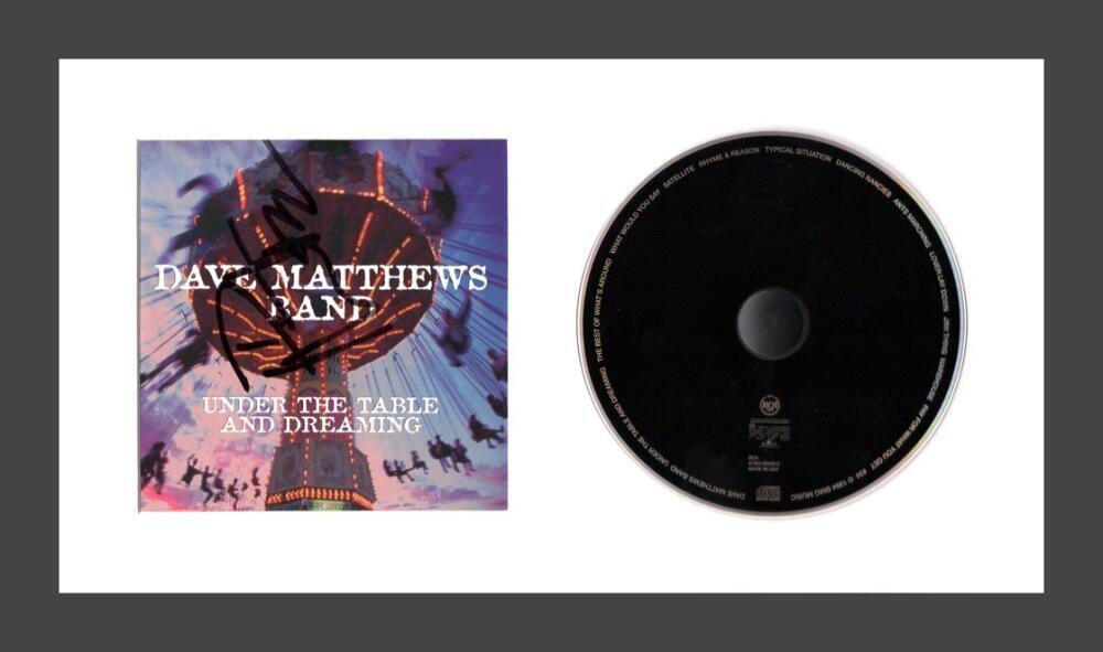 Dave Matthews Signed Autograph Under the Table and Dreaming Framed CD - Band JSA