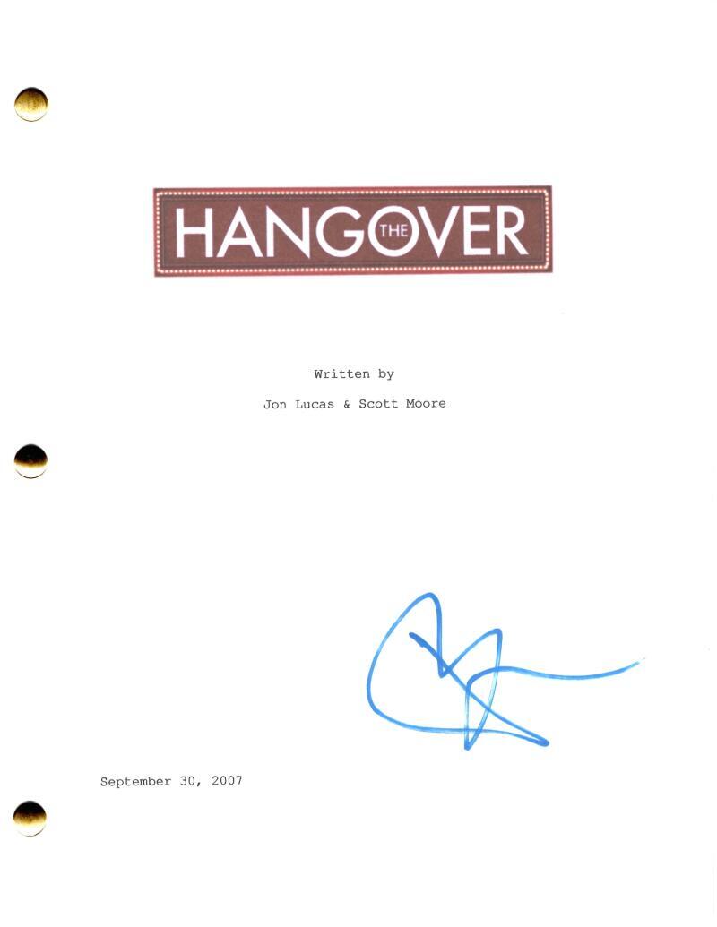 Bradley Cooper Signed Autograph The Hangover Full Movie Script Screenplay - Phil