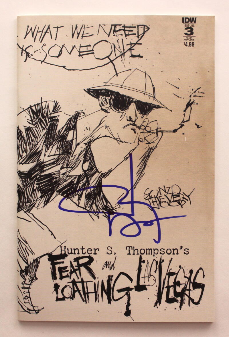 JOHNNY DEPP SIGNED AUTOGRAPH FEAR AND LOATHING IN LAS VEGAS COMIC BOOK - BECKETT