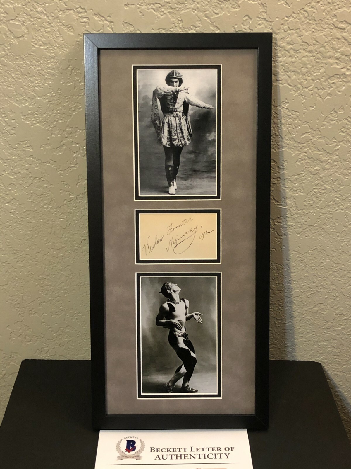 Vaslav Nijinsky Ballet Dance Choreographe Signed Autograph Photo Display BAS COA