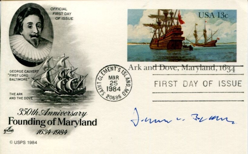 James L. Buckley New York Senator Congress Skull and Bones Signed Autograph FDC
