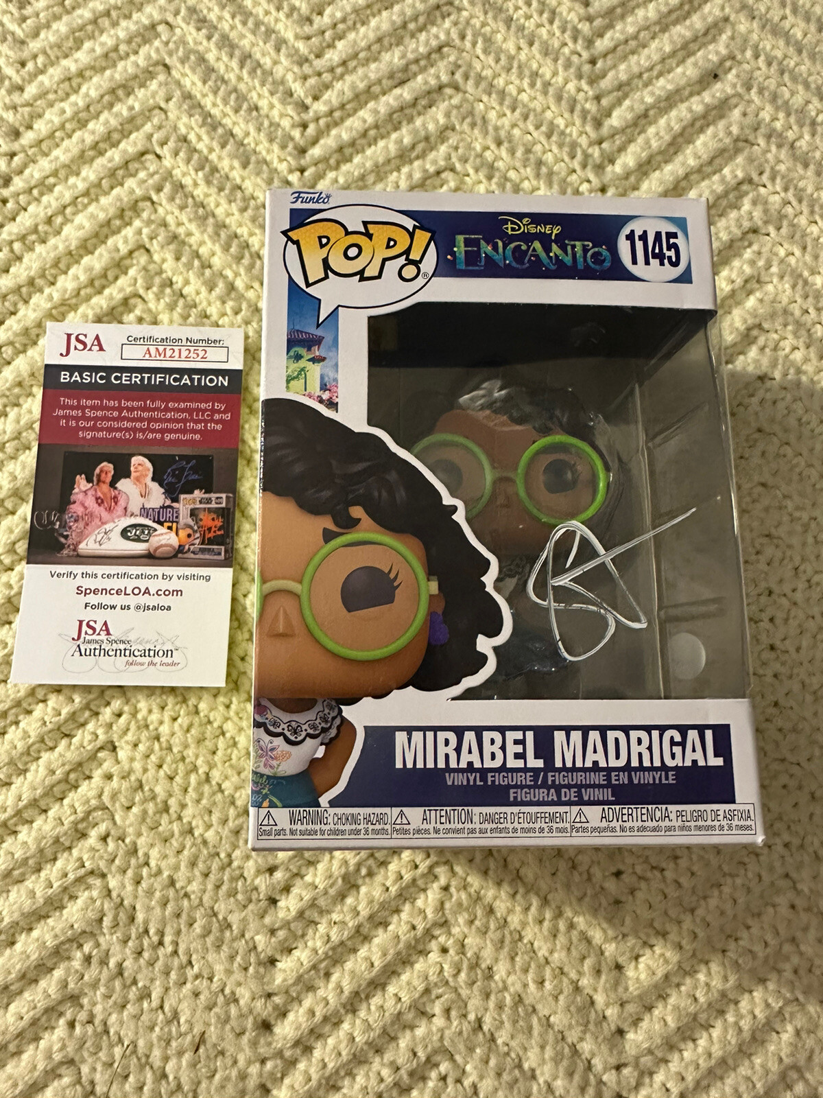 Stephanie Beatriz Signed Funko Pop JSA Authentication COA Mirabel Madrigal
