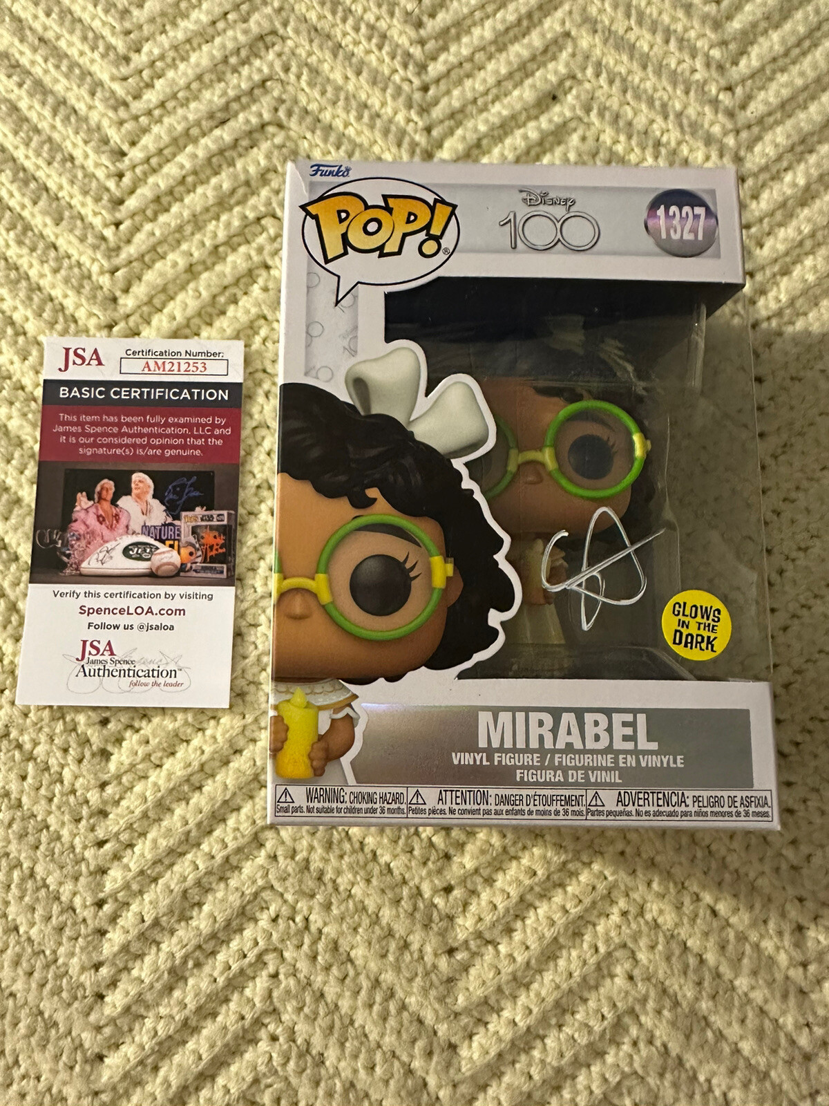 Stephanie Beatriz Signed Funko Pop JSA Authentication COA Mirabel Madrigal
