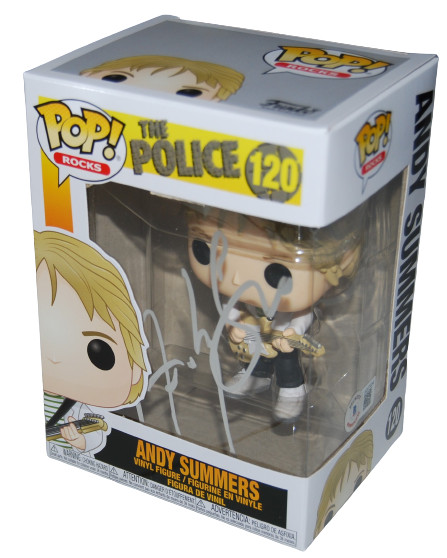 ANDY SUMMERS signed (THE POLICE) autographed #120 Funko Pop BECKETT BAS AD27034
