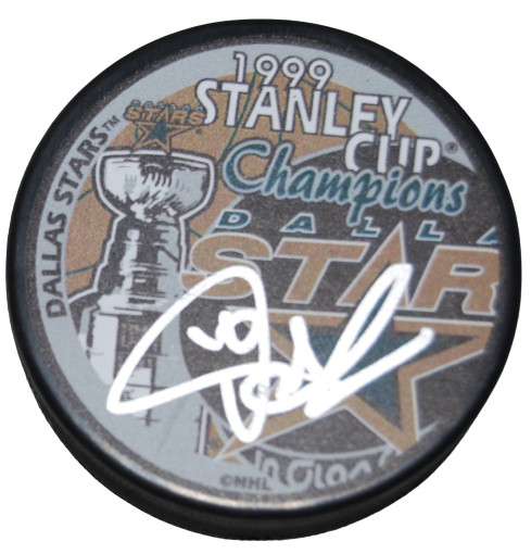 PAT VERBEEK signed (DALLAS STARS) 1999 STANLEY CUP puck BECKETT BAS AD27382
